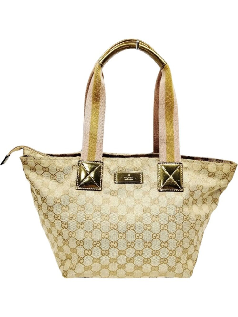 765231CR T3 Gucci Tote Bag Brown Canvas